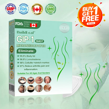 Official Store🏥 | BuildLeaf® GLP-1 Nano-Microneedle Patch with Collagen & Matrixyl 3000 丨Obesity,Cardiovascular Diseas, Diabetes, Sleep Apnea, Joint Problems and More